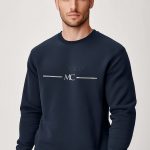 Monaco Mc, Φούτερ σε Μπλε Χρώμα