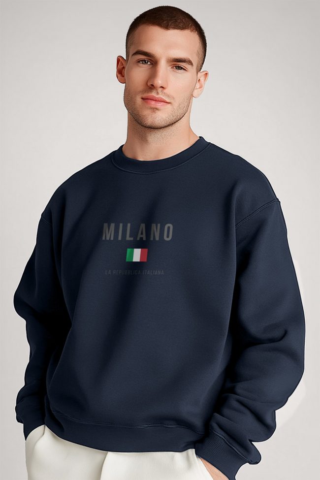 Milano La Repubblica, Φούτερ σε Μπλε Χρώμα