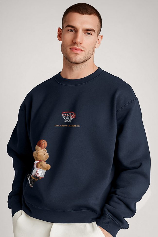 Champion Mindset Teddy, Φούτερ σε Μπλε Χρώμα