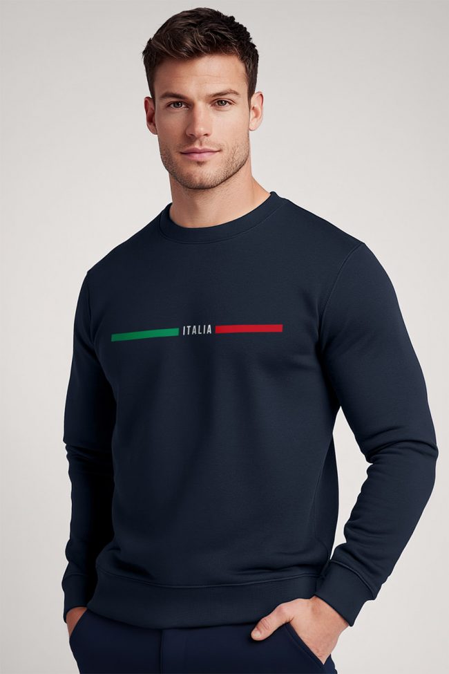 Italia Red Green, Φούτερ σε Μπλε Χρώμα
