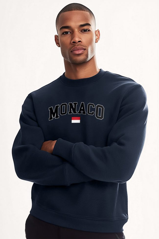 Monaco Flag, Φούτερ σε Μπλε Χρώμα