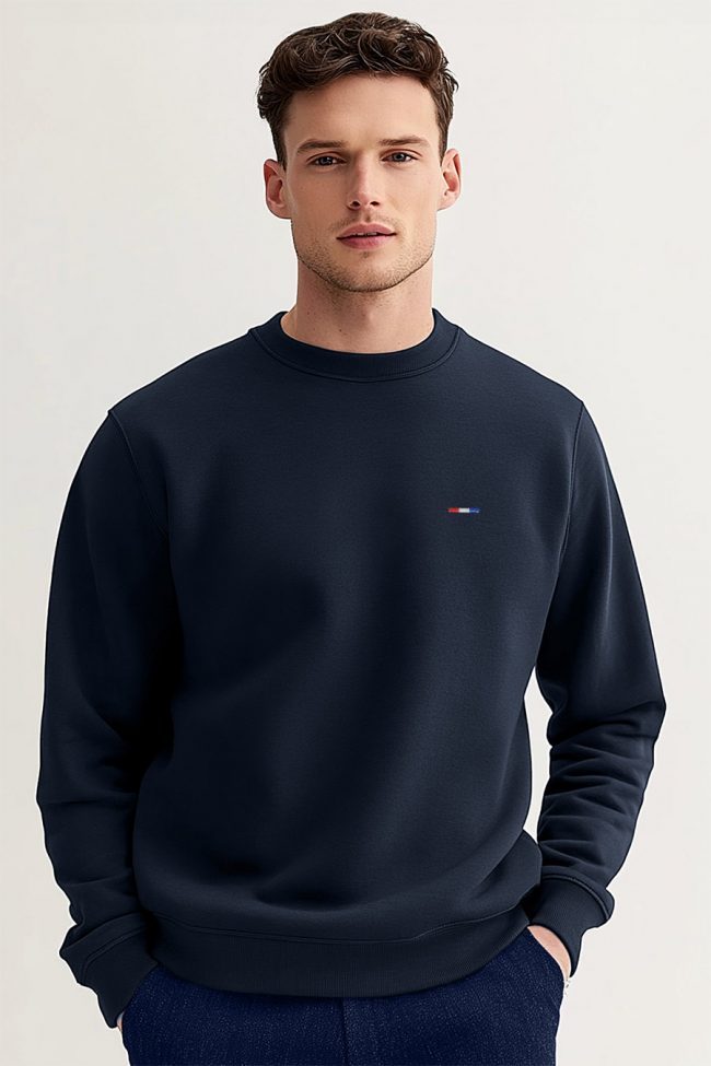 French Stripe, Φούτερ σε Μπλε Χρώμα