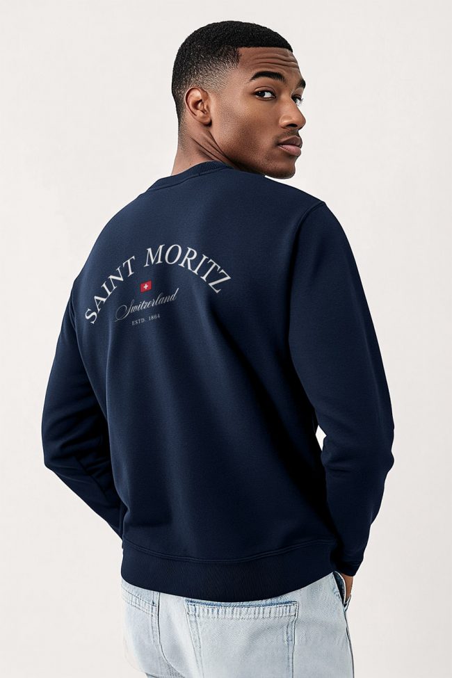 Saint Moritz, Φούτερ σε Μπλε Χρώμα