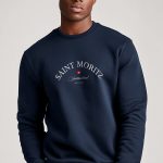 Saint Moritz Switzerland, Φούτερ σε Μπλε Χρώμα