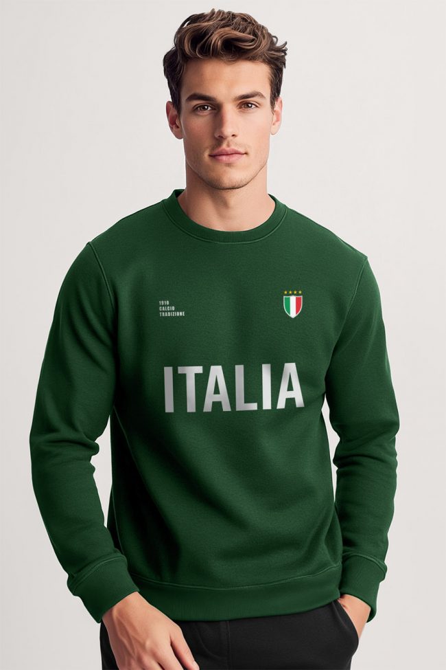 Italia Bold, Φούτερ σε Πράσινο Χρώμα