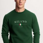 Milano Italia, Φούτερ σε Πράσινο Χρώμα