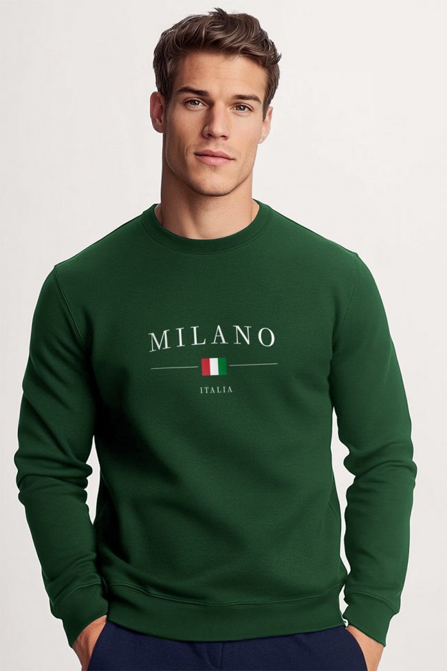 Milano Italia, Φούτερ σε Πράσινο Χρώμα