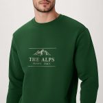 Alps France Italy, Φούτερ σε Πράσινο Χρώμα
