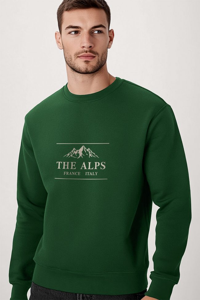 Alps France Italy, Φούτερ σε Πράσινο Χρώμα