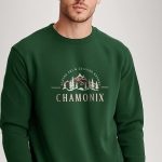 Chamonix Alpine Ski, Φούτερ σε Πράσινο Χρώμα