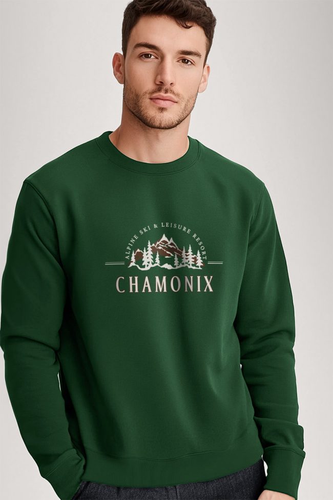 Chamonix Alpine Ski, Φούτερ σε Πράσινο Χρώμα