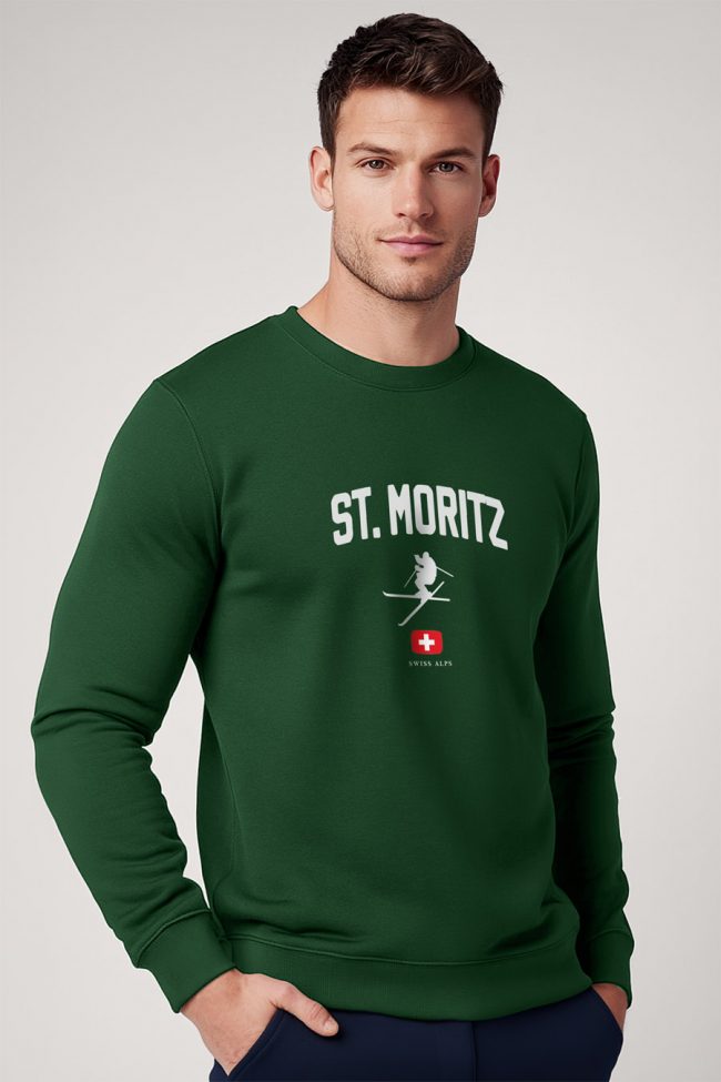 St. Moritz Swiss Alps, Φούτερ σε Πράσινο Χρώμα