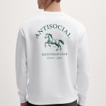 Antisocial Club, Φούτερ σε Λευκό Χρώμα