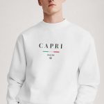 Capri Yacht Club, Φούτερ σε Λευκό Χρώμα