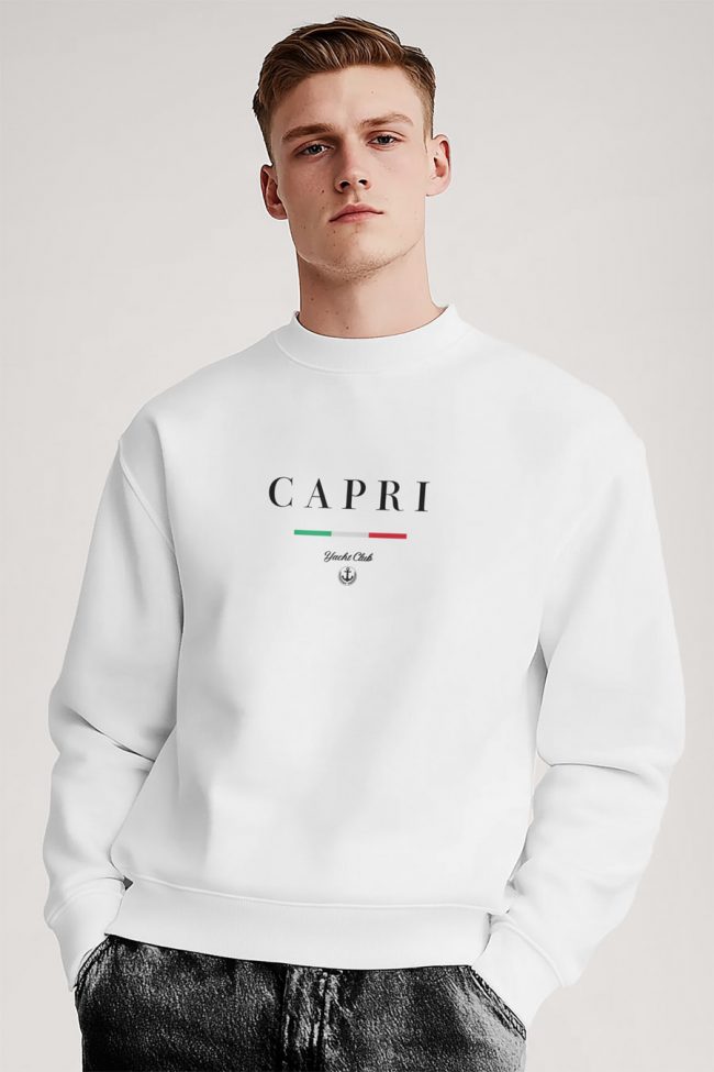 Capri Yacht Club, Φούτερ σε Λευκό Χρώμα