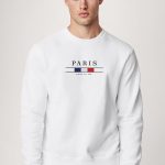 Paris La Vie, Φούτερ σε Λευκό Χρώμα