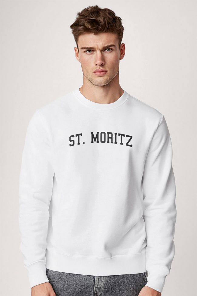 St. Moritz, Φούτερ σε Λευκό Χρώμα