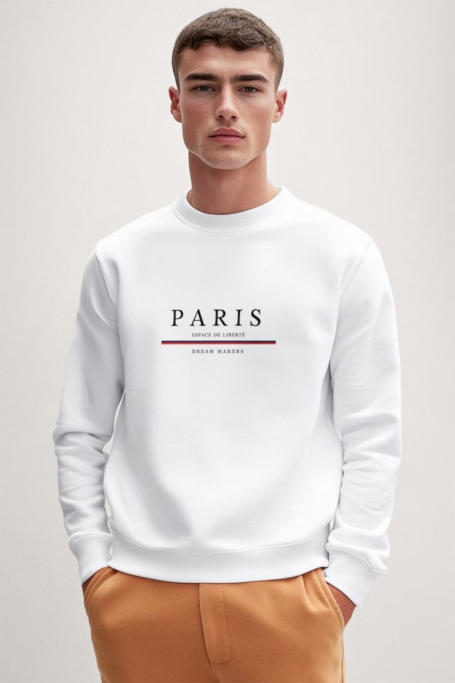 Paris Dream Makers, Φούτερ σε Λευκό Χρώμα