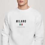 Milano La Repubblica, Φούτερ σε Λευκό Χρώμα