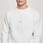 Italian Horizontal Stripe, Φούτερ σε Λευκό Χρώμα