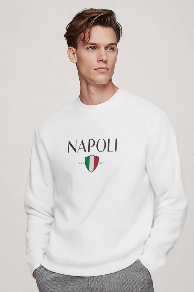 Napoli, Φούτερ σε Λευκό Χρώμα