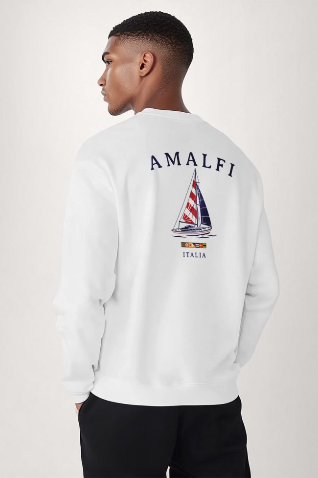 Amalfi, Φούτερ σε Λευκό Χρώμα