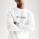 Milano Grey, Φούτερ σε Λευκό Χρώμα