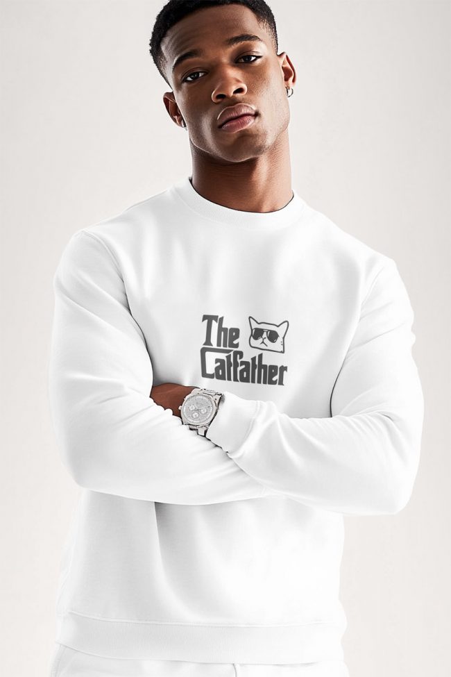 The Catfather, Φούτερ σε Λευκό Χρώμα