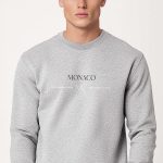 Monaco Mc, Φούτερ σε Γκρι Χρώμα