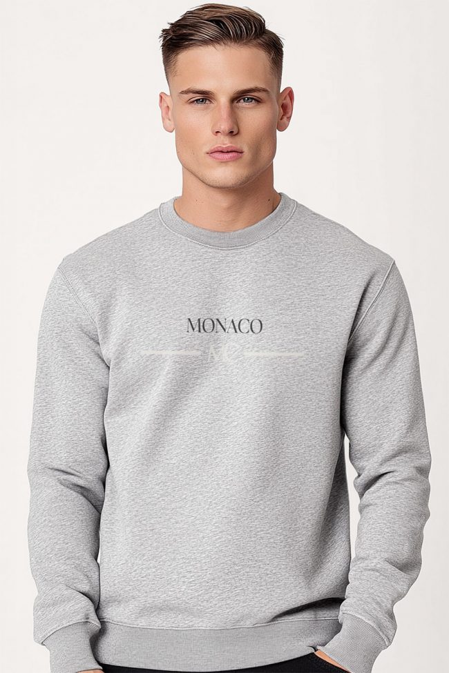 Monaco Mc, Φούτερ σε Γκρι Χρώμα