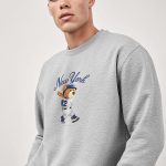 Baseball Teddy, Φούτερ σε Γκρι Χρώμα