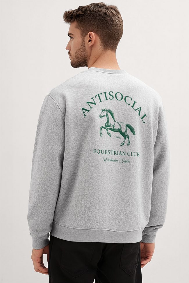 Antisocial Club, Φούτερ σε Γκρι Χρώμα