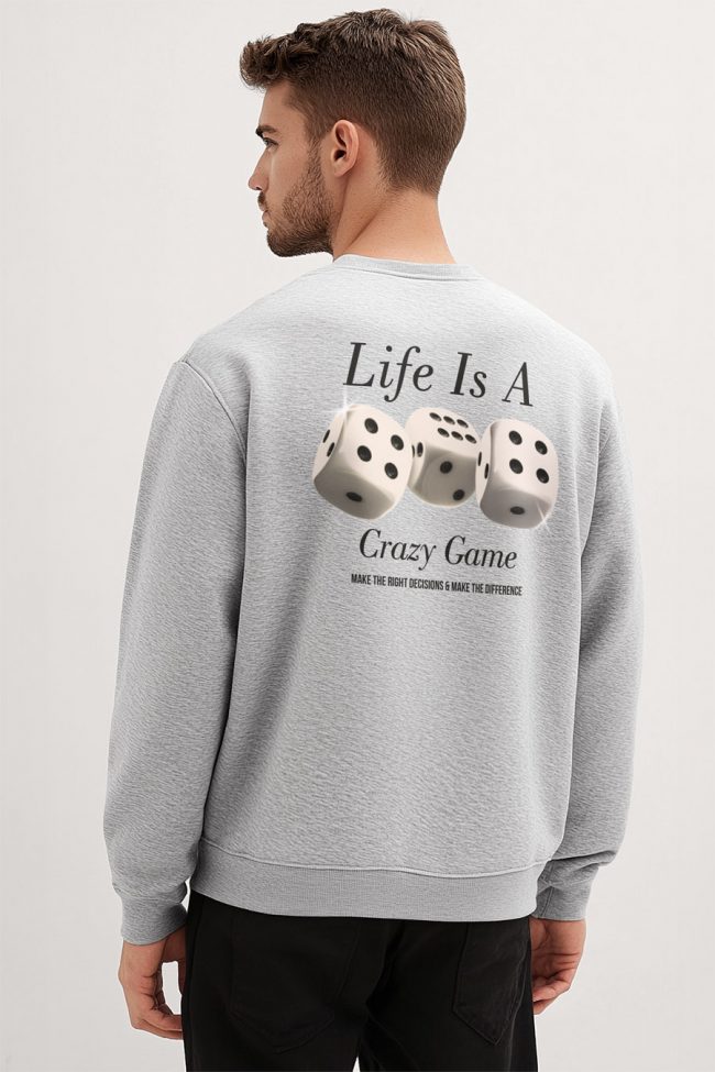 Life Is A Game, Φούτερ σε Γκρι Χρώμα