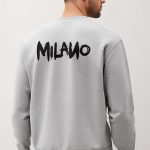 Milano, Φούτερ σε Γκρι Χρώμα