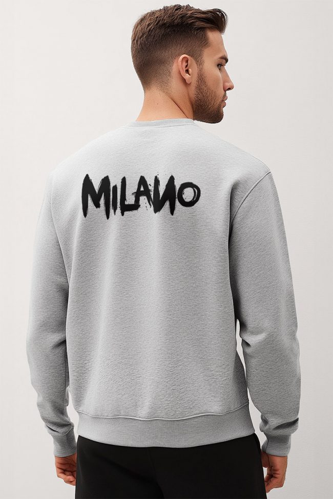 Milano, Φούτερ σε Γκρι Χρώμα