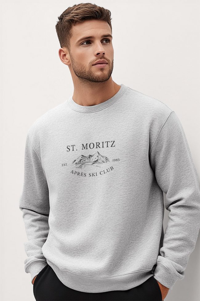 St. Moritz Est. 1985, Φούτερ σε Γκρι Χρώμα