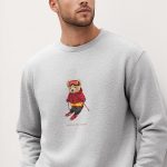 Ski Club Teddy, Φούτερ σε Γκρι Χρώμα