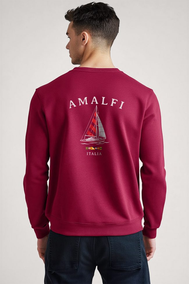 Amalfi, Φούτερ σε Μπορντώ Χρώμα