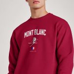 Mont Blanc Alps, Φούτερ σε Μπορντώ Χρώμα