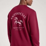 Antisocial Club, Φούτερ σε Μπορντώ Χρώμα