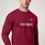 Norway, Φούτερ σε Μπορντώ Χρώμα