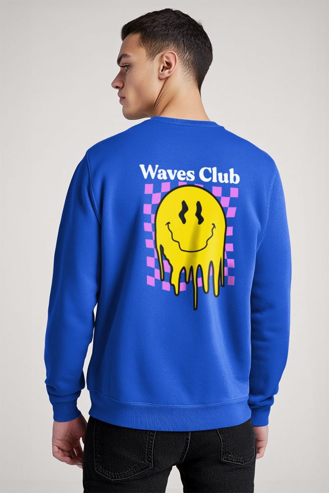 Waves Club, Φούτερ σε Royal Blue Χρώμα