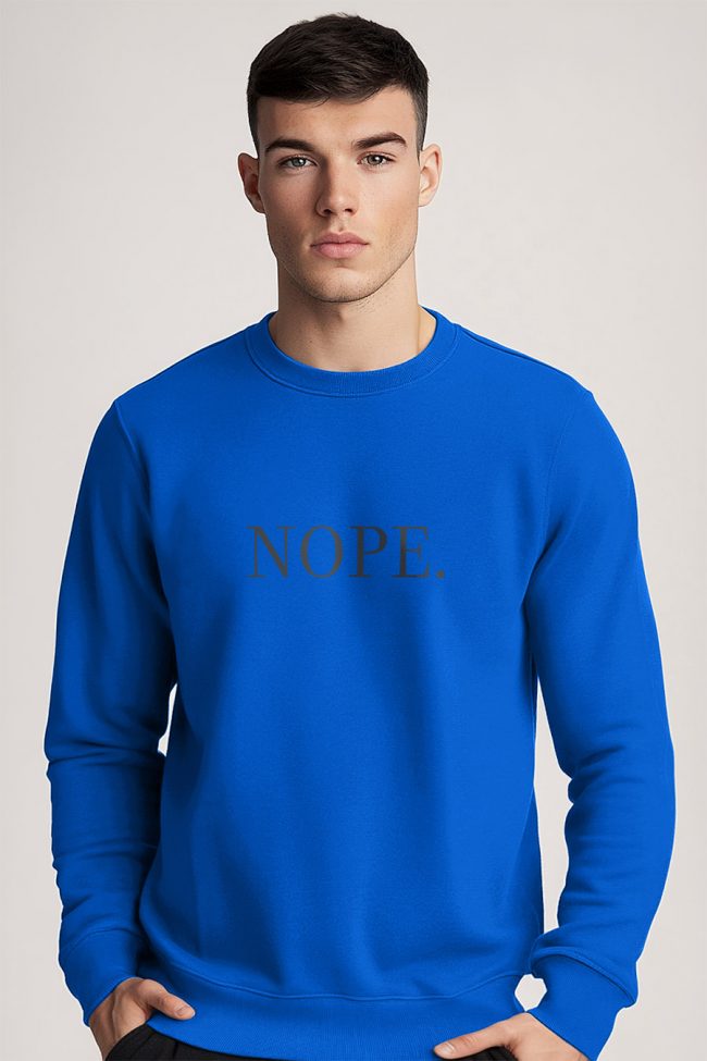 Nope, Φούτερ σε Royal Blue Χρώμα