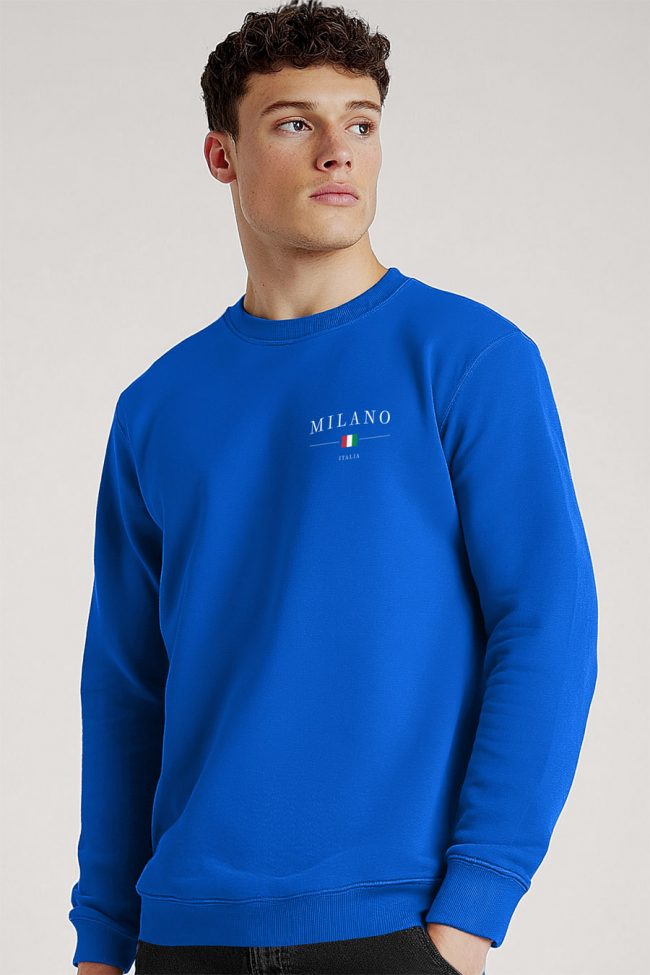Milano Italia Minimal, Φούτερ σε Royal Blue Χρώμα