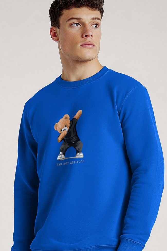 Bad Boy Dubbing Teddy, Φούτερ σε Royal Blue Χρώμα
