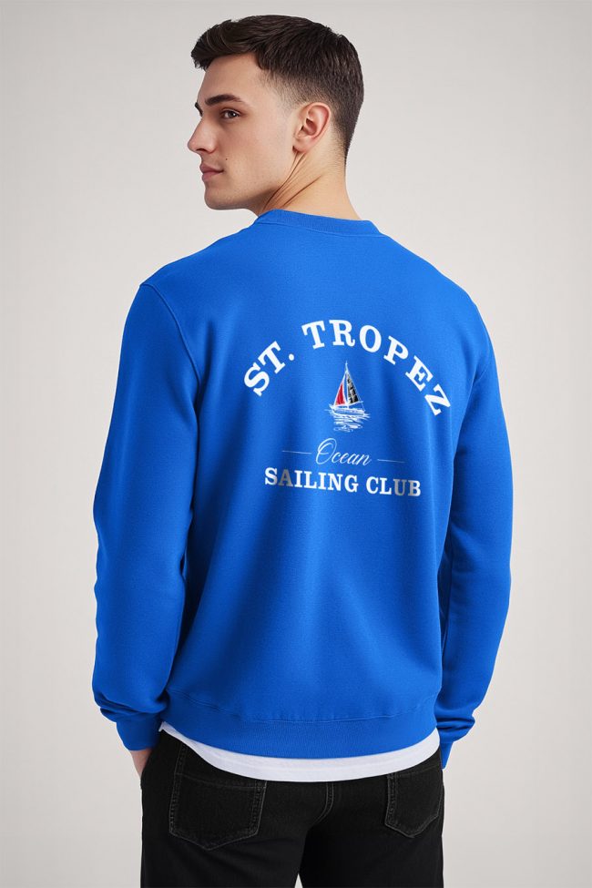 St. Tropez Sailing Club, Φούτερ σε Royal Blue Χρώμα