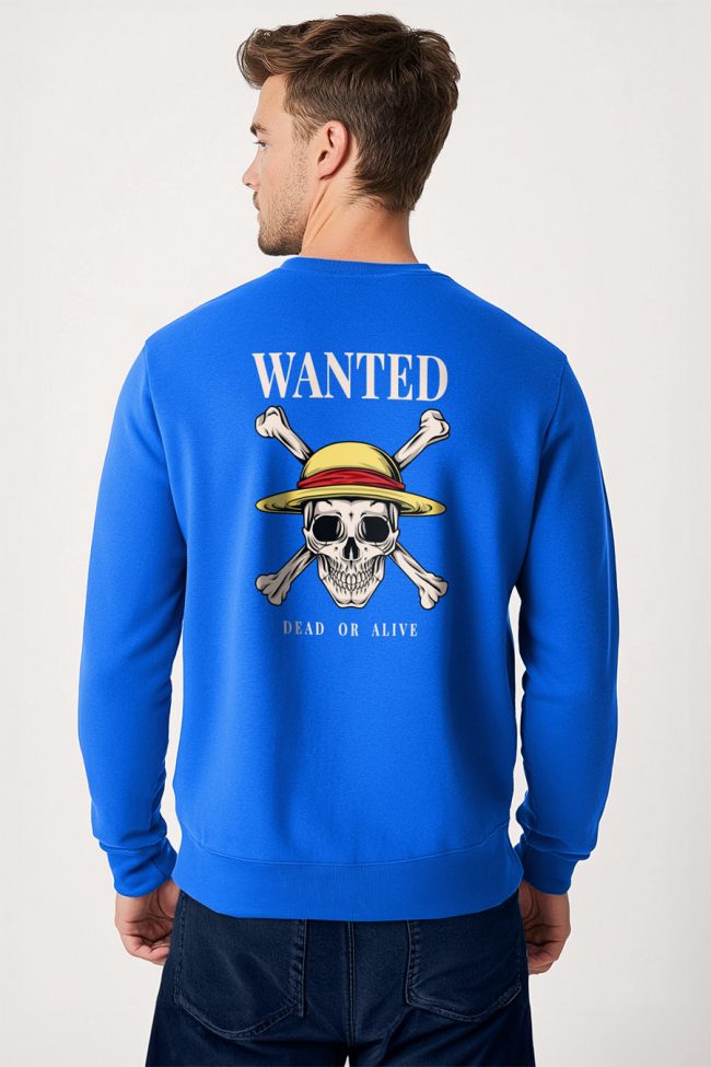 Wanted Dead Or Alive, Φούτερ σε Royal Blue Χρώμα