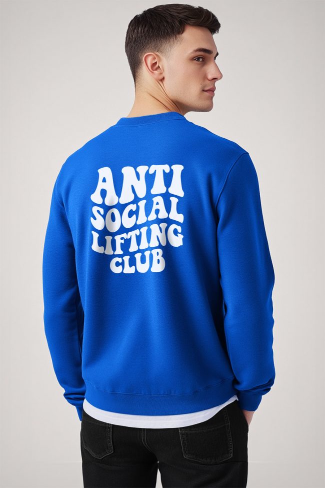 Antisocial Lifting Club, Φούτερ σε Royal Blue Χρώμα