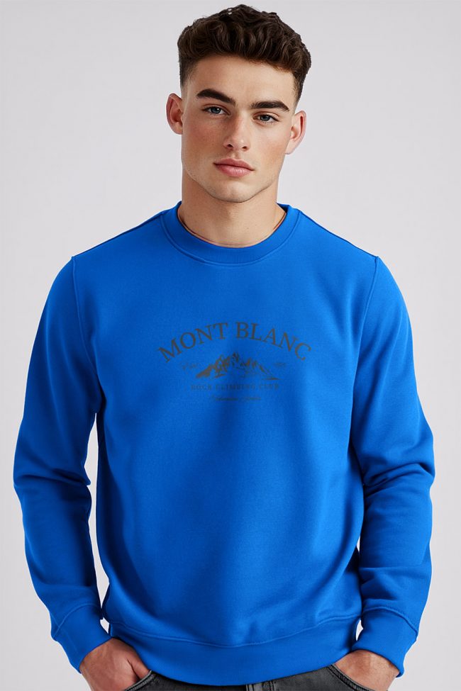 Mont Blanc Climbing Club, Φούτερ σε Royal Blue Χρώμα