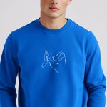 Dog High Five, Φούτερ σε Royal Blue Χρώμα
